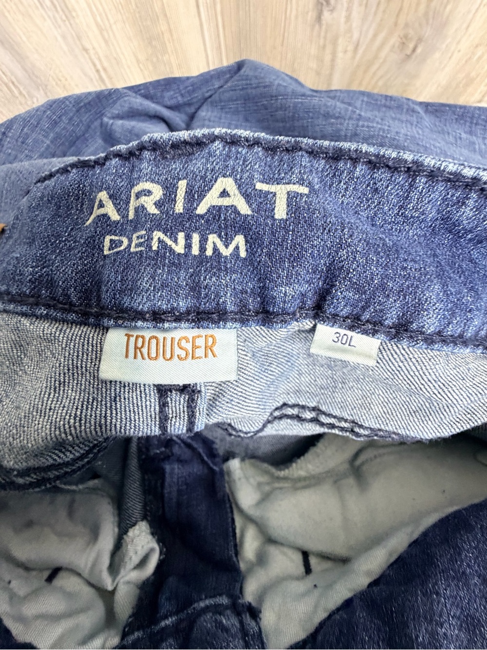 Ariat Ella Wide Leg Denim Trousers 30L - Picture 7 of 8